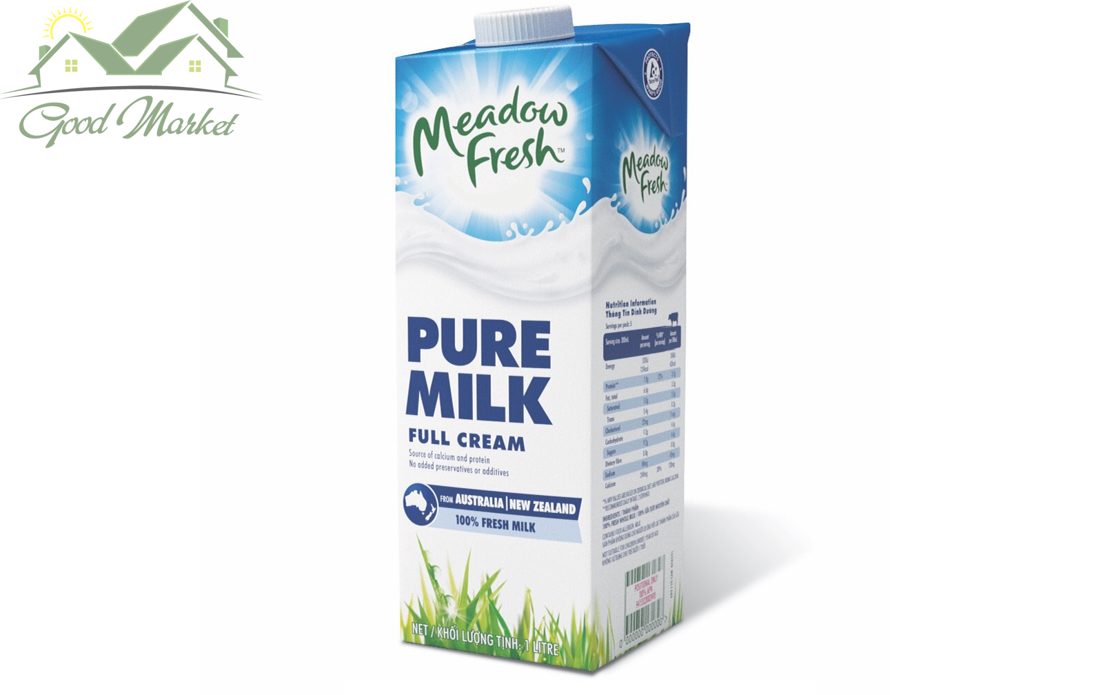 Sữa tươi Úc Meadow Fresh Nguyên Kem hộp 1L
