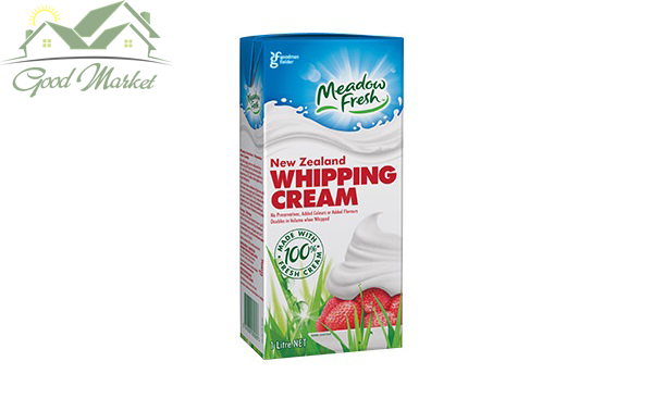 whipping cream 1L 36% Fat - Meadow Fresh