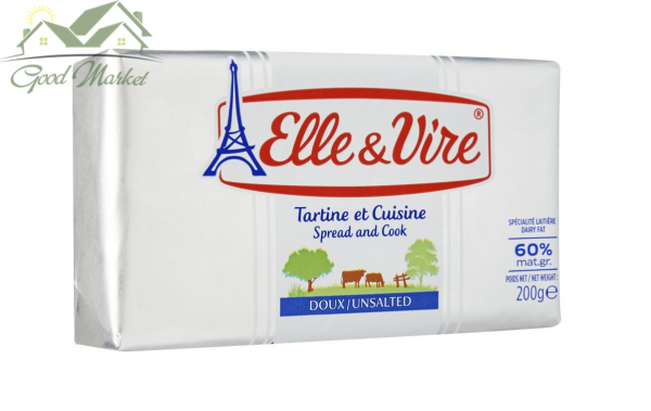 Bơ Lạt 200gr ( Unsalted Butter ) - Elle&Vire